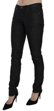 Black Low Waist Skinny Casual Denim Jeans Costume National