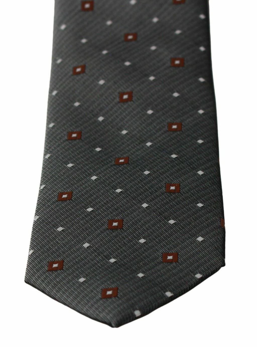 Gray Patterned Classic Mens Slim Necktie Dolce & Gabbana