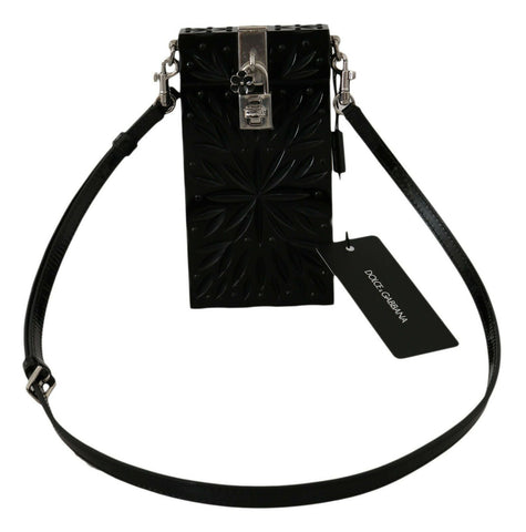 Black Crystal Plexiglass Cross Cigarette Case Holder Dolce & Gabbana