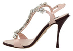 Pink Crystals Heels Keira Sandals Dolce & Gabbana