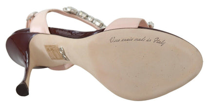 Pink Crystals Heels Keira Sandals Dolce & Gabbana