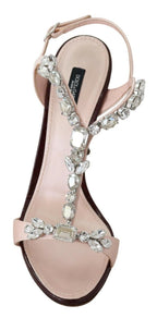 Pink Crystals Heels Keira Sandals Dolce & Gabbana