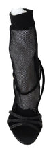 Black Suede Short Boots Sandals Shoes Dolce & Gabbana