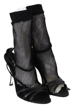 Black Suede Short Boots Sandals Shoes Dolce & Gabbana