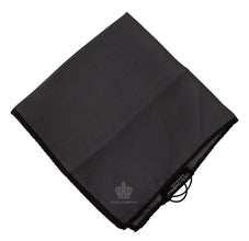Gray 100% Silk Square Handkerchief Gray 100% Silk Square Handkerchief Dolce & Gabbana