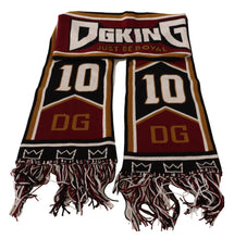 Multicolor Wool Knit DG King Shawl Wrap Scarf Dolce & Gabbana
