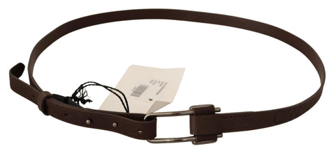 Brown WX Silver Metal Buckle Belt Costume National