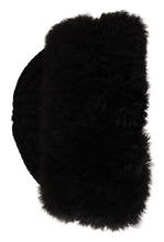 Black Cashmere Fur Women Beanie Women Hat Dolce & Gabbana