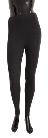 Gray 100% Cashmere Tights Stocking Socks Dolce & Gabbana