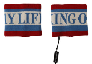Multicolor King Of My Life Cashmere Wristband Dolce & Gabbana