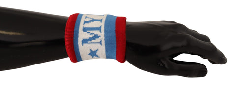 Multicolor King Of My Life Cashmere Wristband Dolce & Gabbana