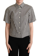 White Black Fantasy Pattern Shirt Dolce & Gabbana