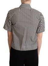 White Black Fantasy Pattern Shirt Dolce & Gabbana