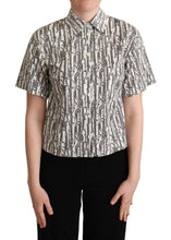 White Floral Collared Blouse Shirt Dolce & Gabbana