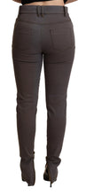 Brown Cotton Stretch Skinny Denim Jeans PLEIN SUD