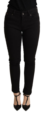 Black Skinny Denim Cotton Stretch Trouser Dolce & Gabbana