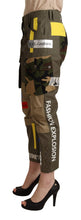 Green Military Cargo Trouser Cotton Pants Dolce & Gabbana