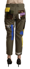 Green Military Cargo Trouser Cotton Pants Dolce & Gabbana
