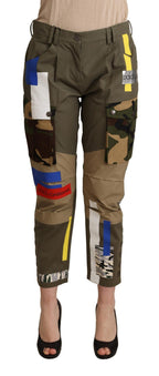 Green Military Cargo Trouser Cotton Pants Dolce & Gabbana