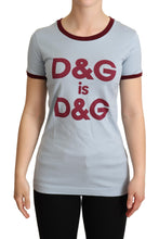 Blue Crewneck D&G Top T-shirt Dolce & Gabbana