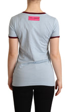 Blue Crewneck D&G Top T-shirt Dolce & Gabbana