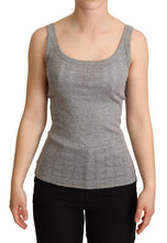 Gray Cotton Modal Canotta Tank Top T-shirt Dolce & Gabbana