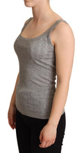 Gray Cotton Modal Canotta Tank Top T-shirt Dolce & Gabbana