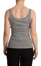 Gray Cotton Modal Canotta Tank Top T-shirt Dolce & Gabbana