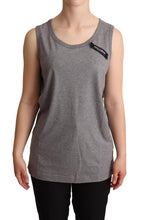 Gray Sleeveless Round Neck Tank Top T-shirt Dolce & Gabbana