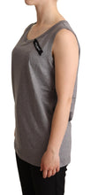 Gray Sleeveless Round Neck Tank Top T-shirt Dolce & Gabbana