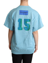 BLue Queen Of Hearts Card Sweater T-shirt Dolce & Gabbana