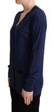 Blue Virgin Wool Button Down Cardigan Sweater Dolce & Gabbana