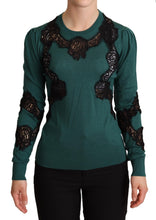 Green Wool Crewneck Sweater Dolce & Gabbana