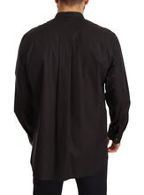 Black 100% Cotton Formal Dress Top Shirt Dolce & Gabbana