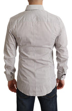 Gray Cotton Slim Fit Mens SICILY Shirt Dolce & Gabbana