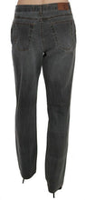 Gray Washed Mid Waist Straight Denim Pants Jeans Just Cavalli