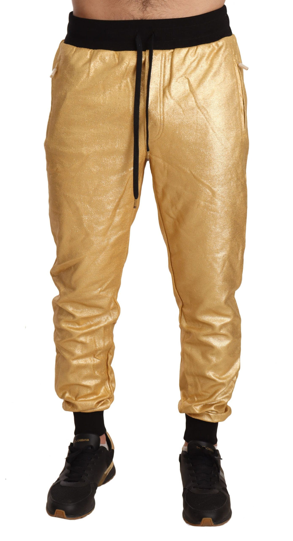 Gold Pig Of The Year Cotton Trousers Pants Dolce & Gabbana