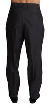 Gray Wool Blend Formal Trousers Pants Dolce & Gabbana