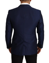 Navy Blue Slim Fit Jacket MARTINI Blazer Dolce & Gabbana