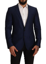 Navy Blue Slim Fit Jacket MARTINI Blazer Dolce & Gabbana