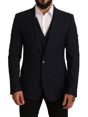 Blue 2 Piece MARTINI Blazer Suit Jacket Dolce & Gabbana