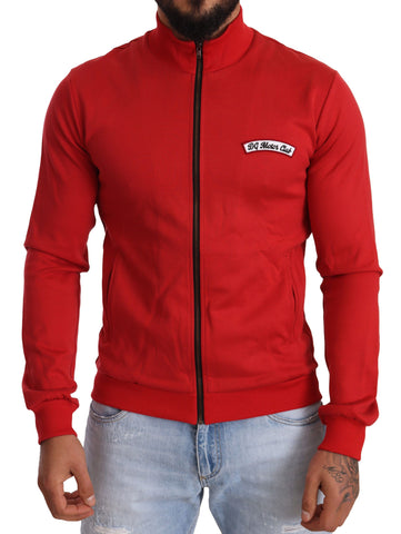 Red DG Motor Club Zipper Stretch Sweater Dolce & Gabbana