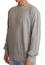 Gray Cotton Crewneck Pullover Sweater Dolce & Gabbana