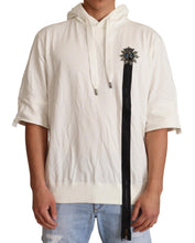 White Hooded Limited Edition Sweater Dolce & Gabbana