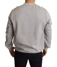Gray Crown King Print Cotton Sweater Dolce & Gabbana