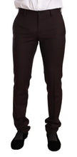 Bordeaux Wool MARTINI Slim Fit Suit Dolce & Gabbana