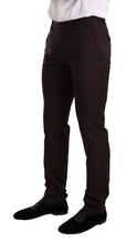 Bordeaux Wool MARTINI Slim Fit Suit Dolce & Gabbana