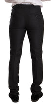 Gray Wool MARTINI Slim Fit Set Suit Dolce & Gabbana