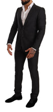 Gray Wool MARTINI Slim Fit Set Suit Dolce & Gabbana