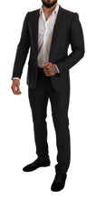 Gray Wool MARTINI Slim Fit Set Suit Dolce & Gabbana